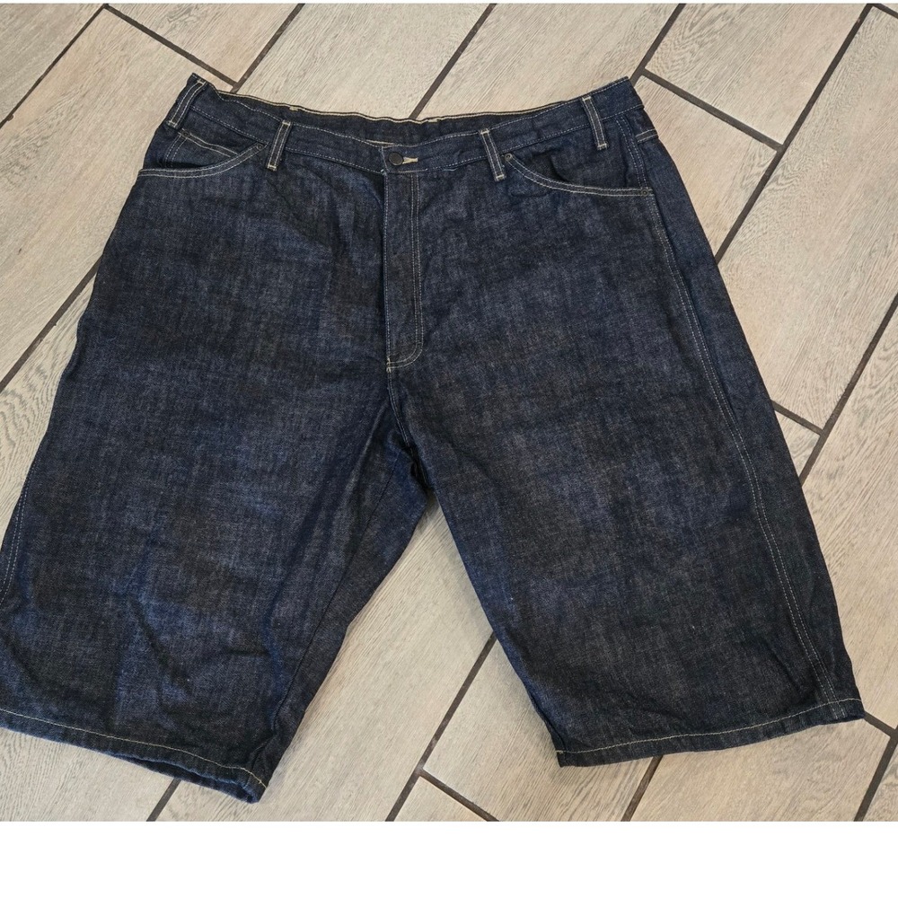 Dickies Mens Relaxed Fit Carpenter Denim Shorts Indigo Blue Size 42 ER305NB